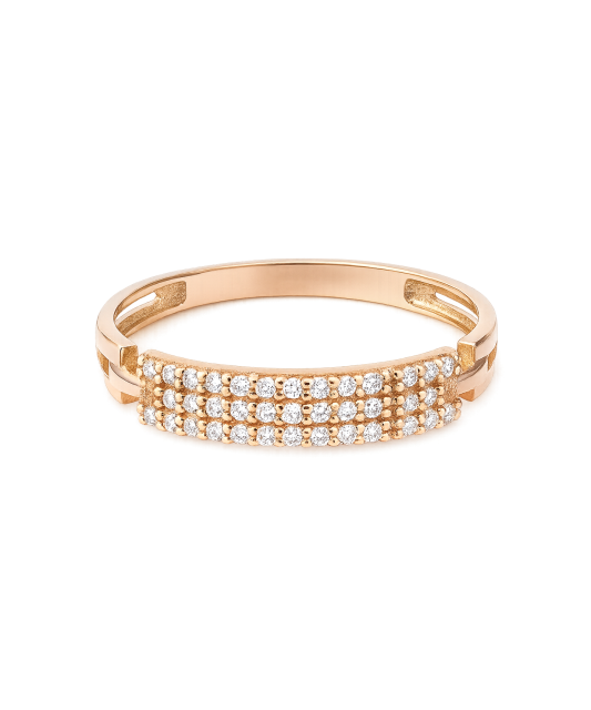 Kuldsõrmus tsirkoonidega