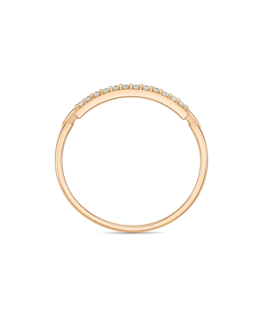 Золотое кольцо с цирконами