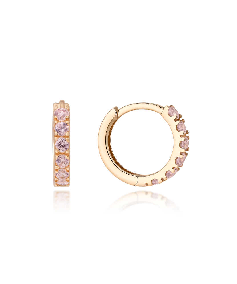 Kuldkõrvarõngad tsirkoonidega