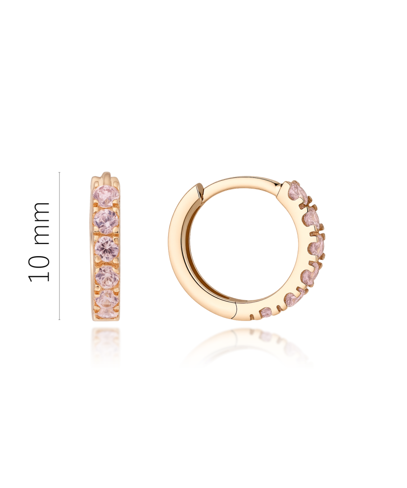 Kuldkõrvarõngad tsirkoonidega