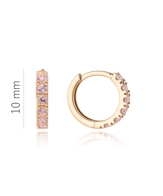 Золотые серьги с цирконами