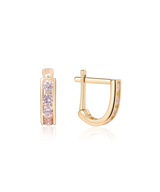 Kuldkõrvarõngad tsirkoonidega