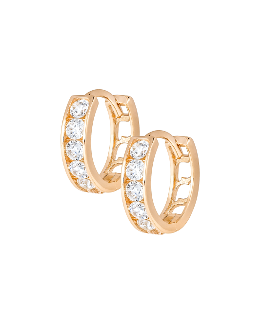 Kuldkõrvarõngad tsirkoonidega