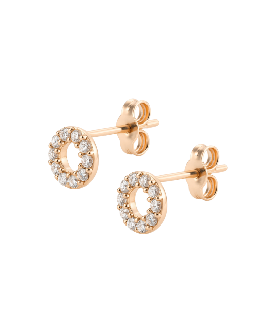 Kuldkõrvarõngad tsirkoonidega