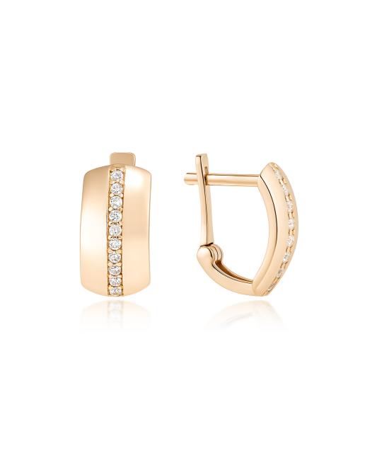 Kuldkõrvarõngad tsirkoonidega