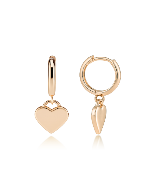 Kuldkõrvarõngad "südamed"