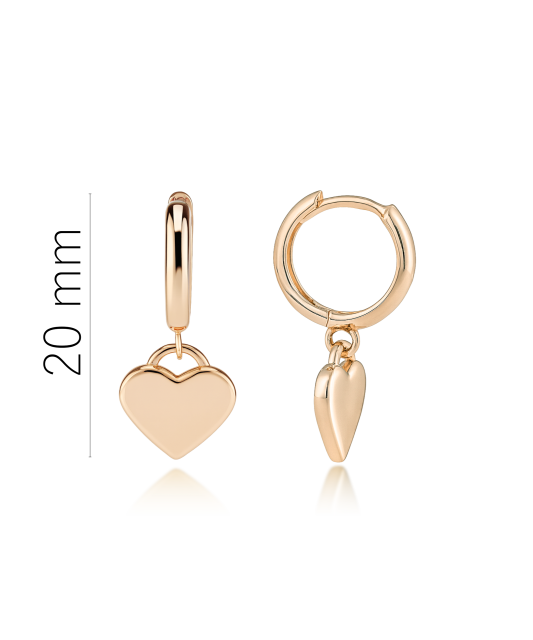 Kuldkõrvarõngad "südamed"