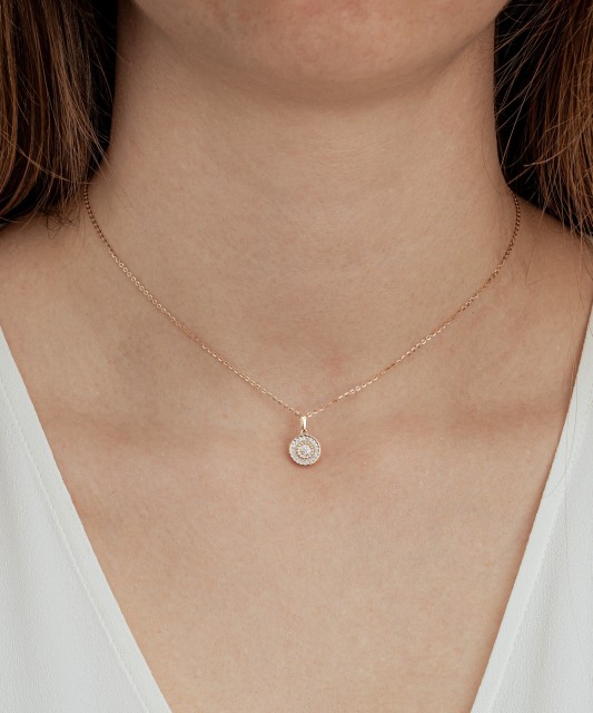 Золотой подвеска с алмазами