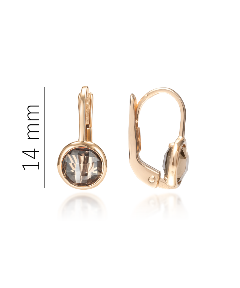 Kuldkõrvarõngad suitsutopaasiga