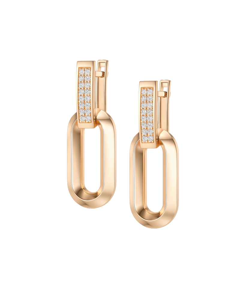 Kuldkõrvarõngad tsirkoonidega