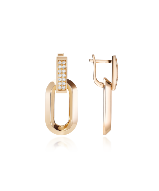 Kuldkõrvarõngad tsirkoonidega