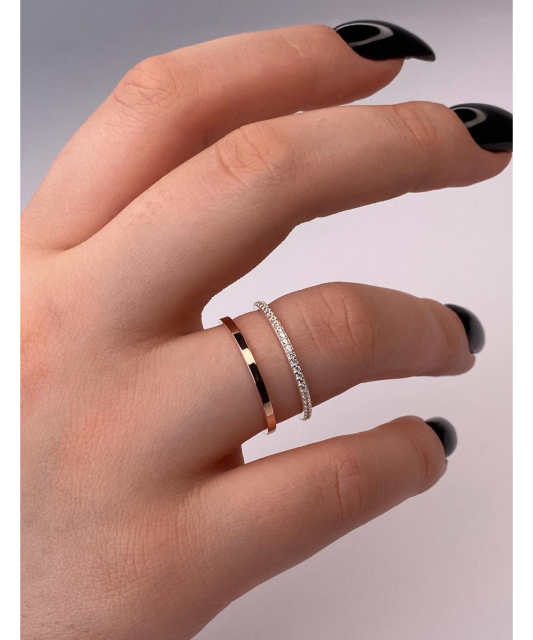 Hõbesõrmus kullatud tsirkoonidega