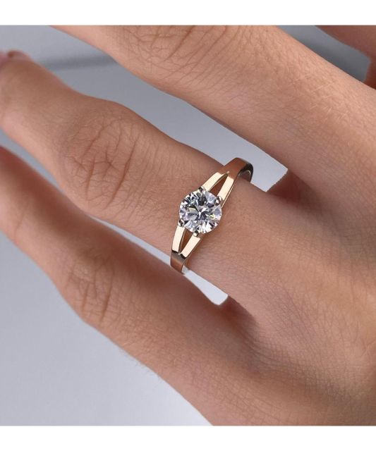 Hõbesõrmus kullatud tsirkoonidega