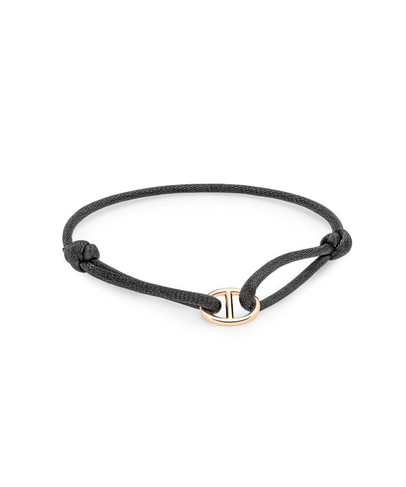 Musta niidiga käevõru kullaga