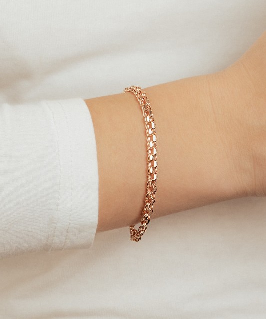 Золотой браслет "Bismark" 4.8мм