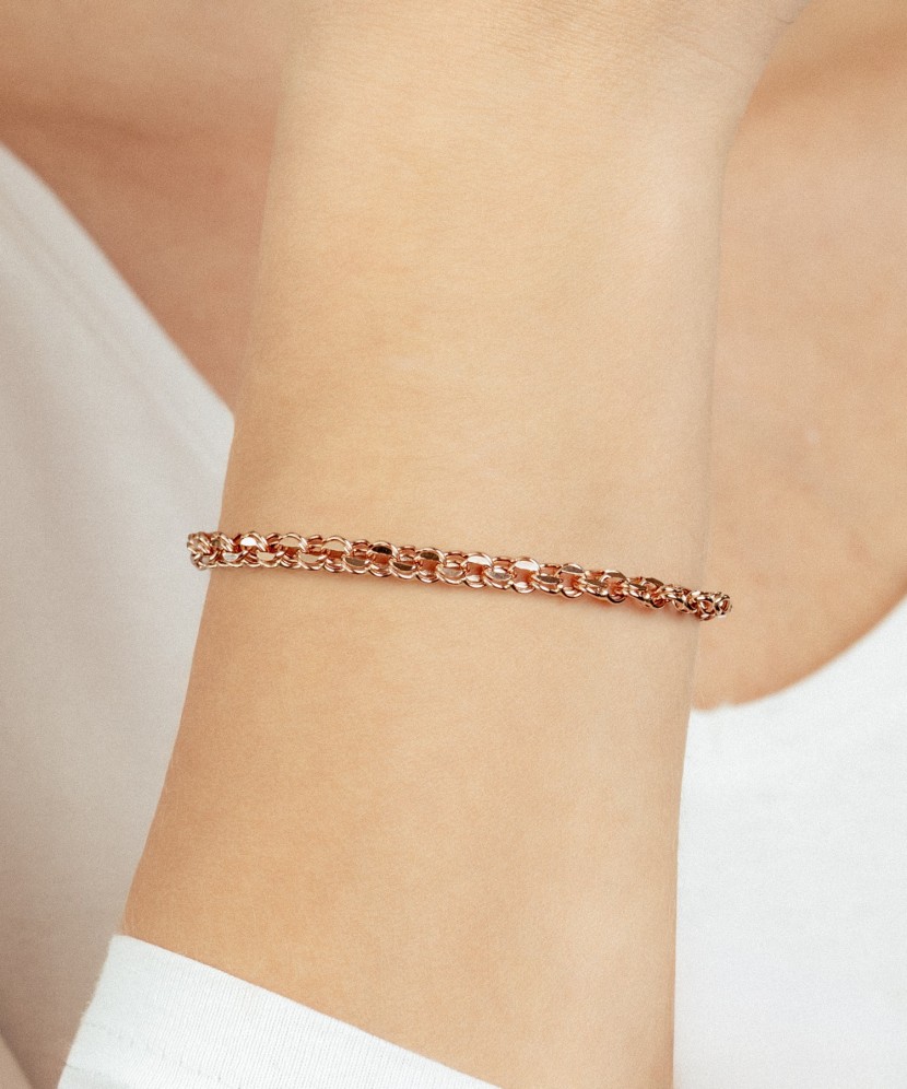 Золотой браслет "Bismark" 5.3мм