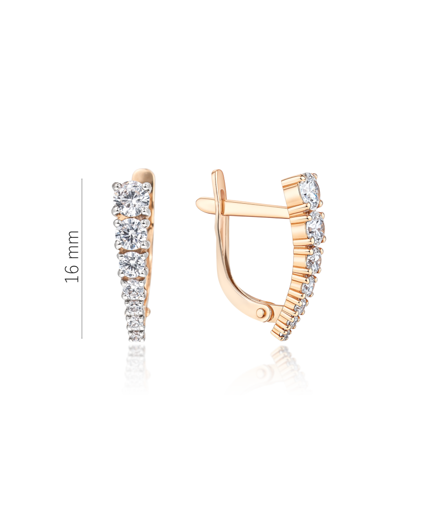 Kuldkõrvarõngad kristallidega