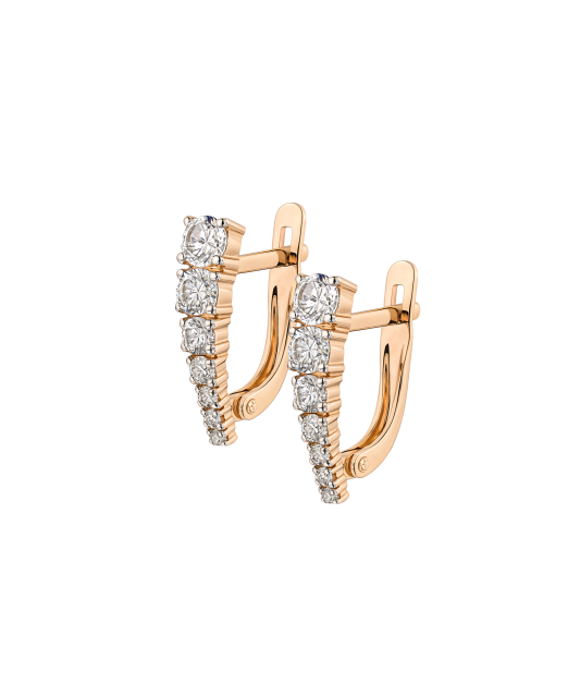 Kuldkõrvarõngad kristallidega