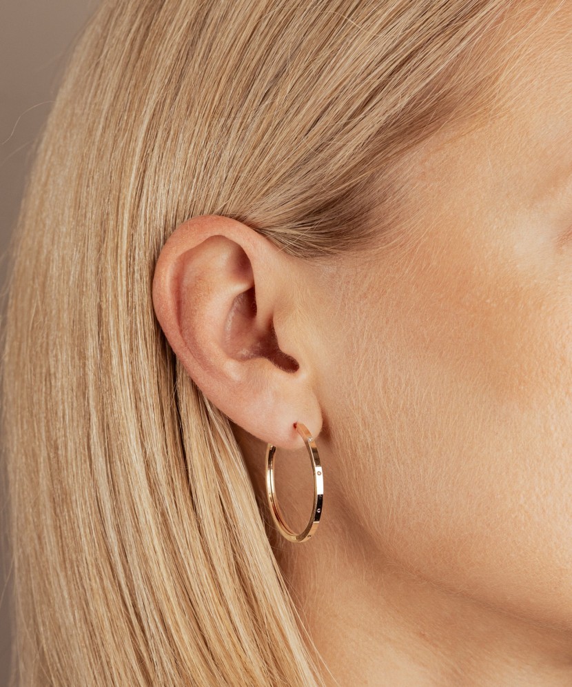 Kuldkõrvarõngad rõngad 30mm