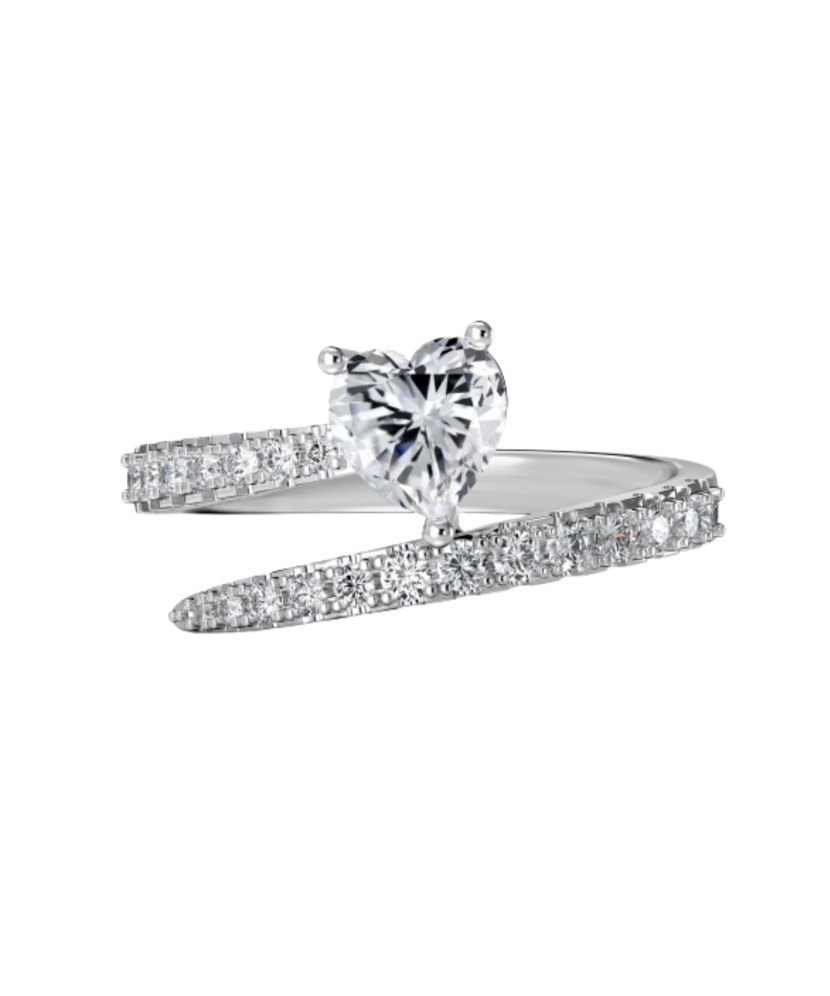 Hõbesõrmus tsirkoonidega