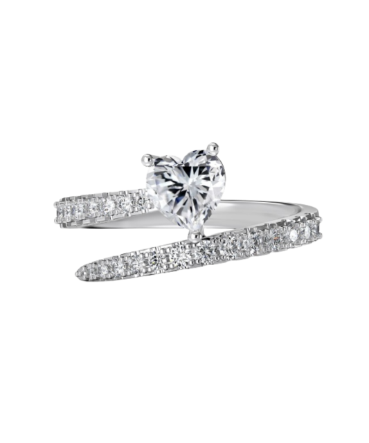 Hõbesõrmus tsirkoonidega