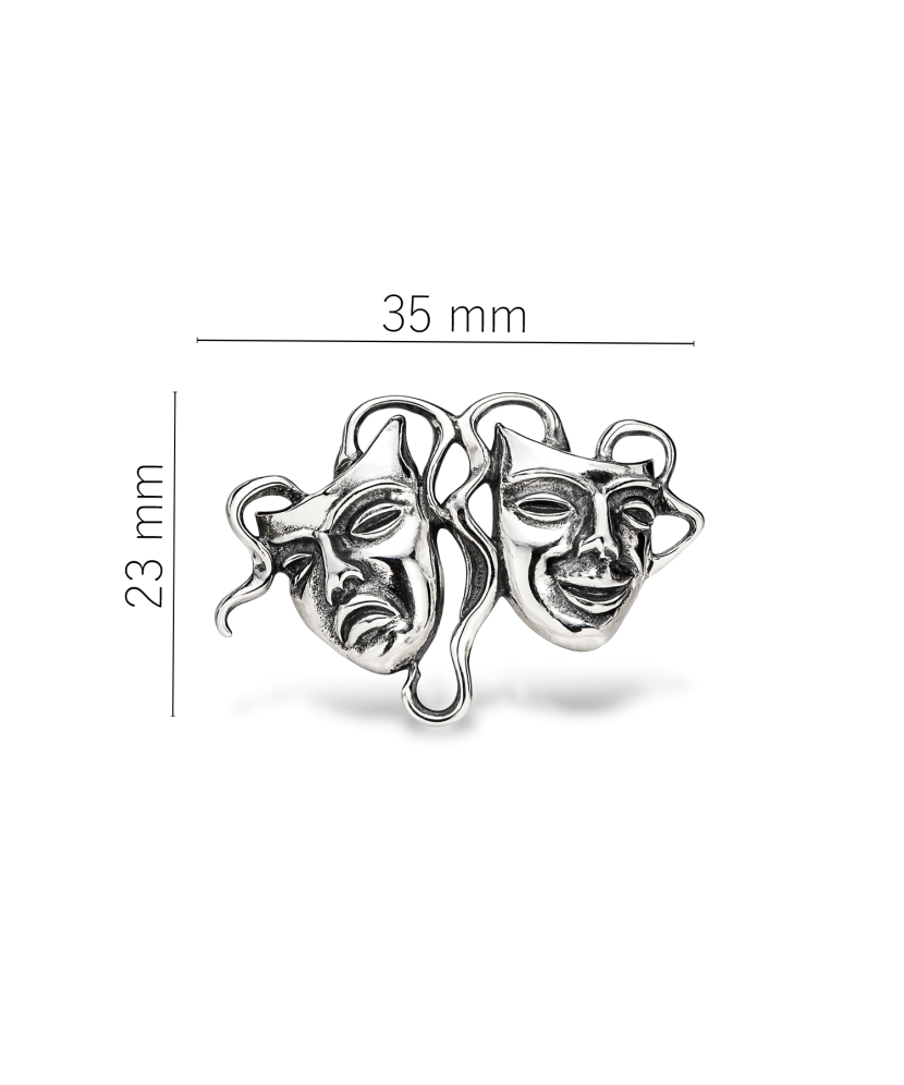 Серебряная брошь