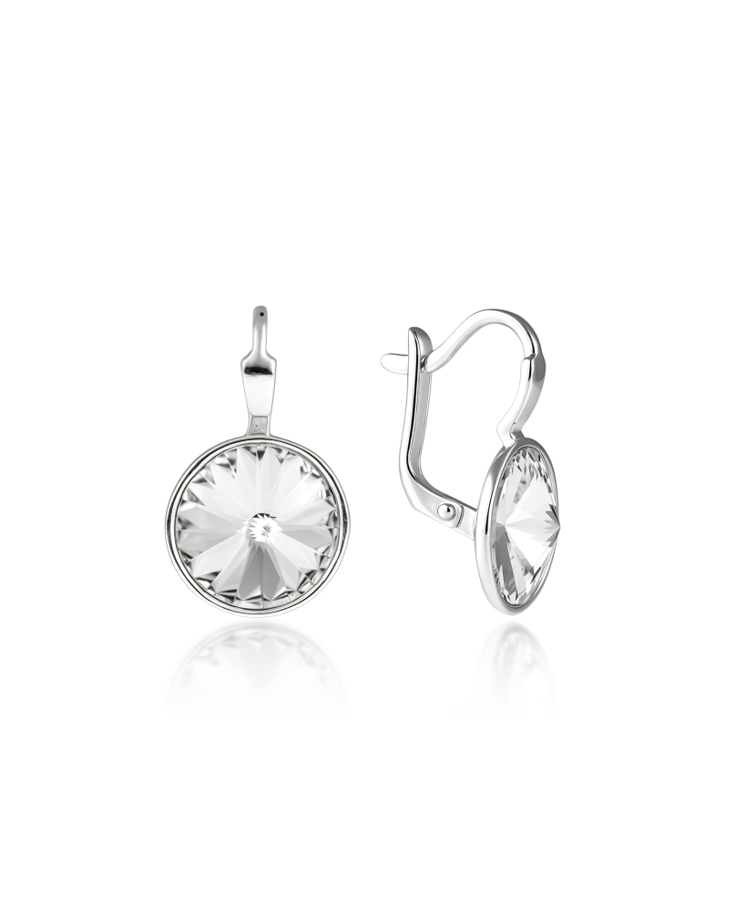 Hõbekõrvarõngad kristallidega