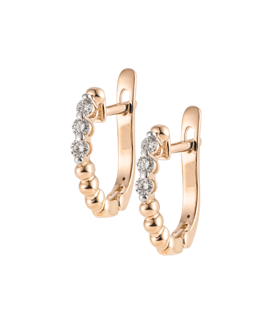 Kuldkõrvarõngad briljantidega