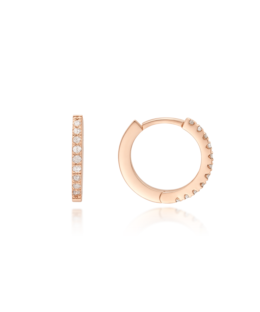 Золотые серьги с бриллиантами