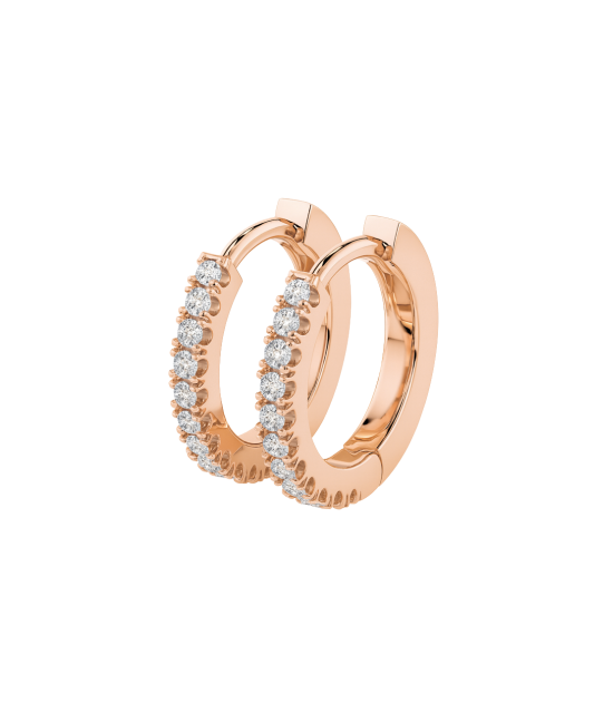 Золотые серьги с бриллиантами