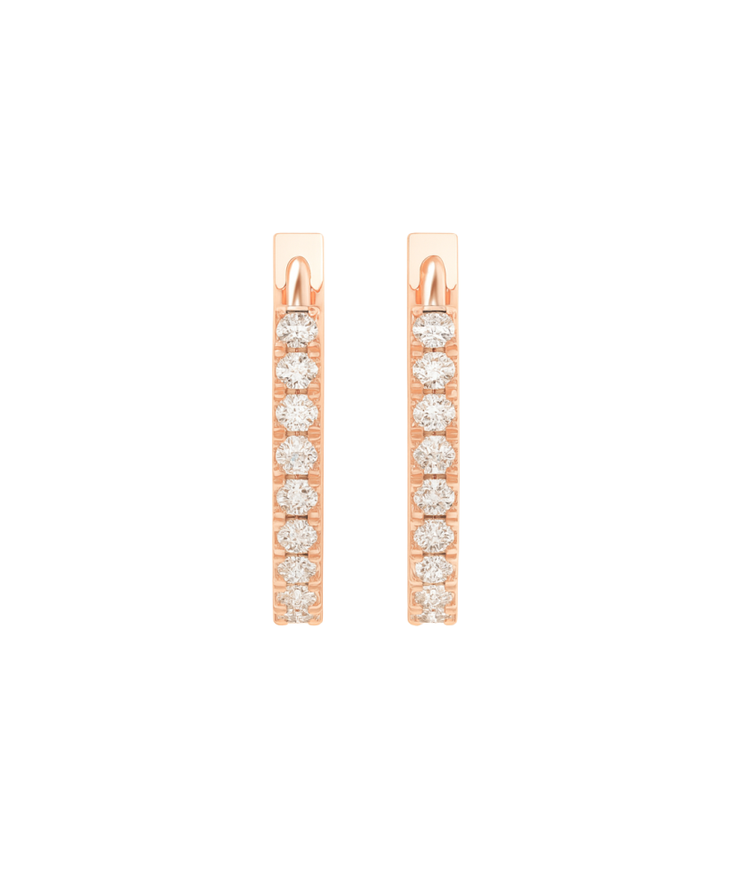 Золотые серьги с бриллиантами