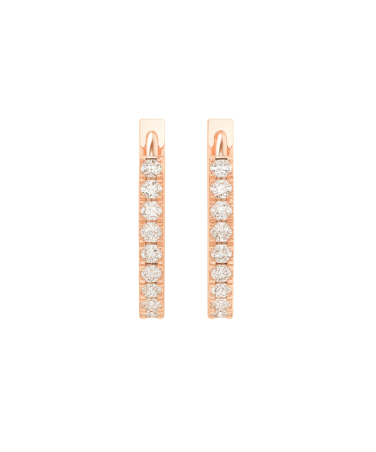 Золотые серьги с бриллиантами