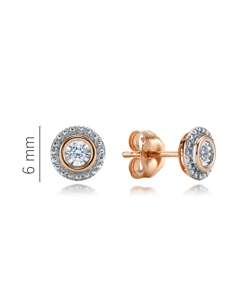 Золотые серьги с алмазами