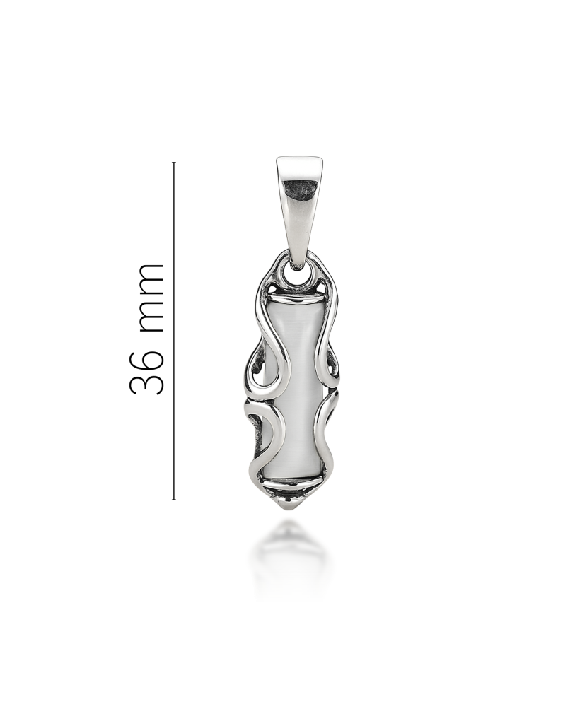 Hõberipats kassisilma kiviga