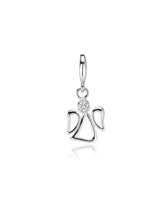 Hõberipats tsirkooniga "ingel"