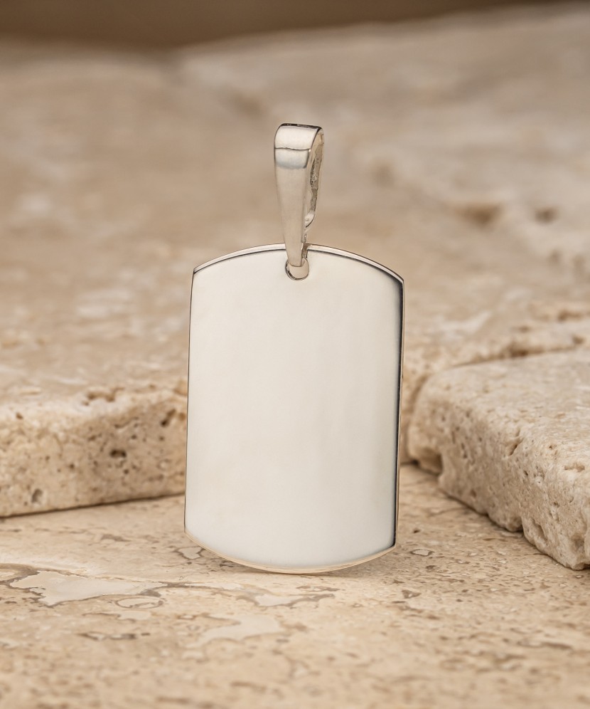 Подвеска из серебра "Пластина"