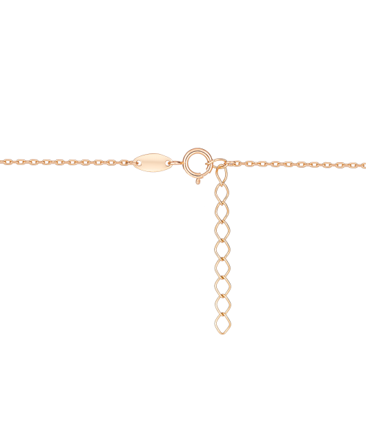 Золотая цепочка с подвеской из циркона "Сердце"