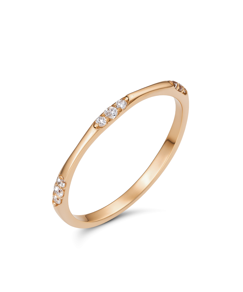 Kuldsõrmus tsirkoonidega