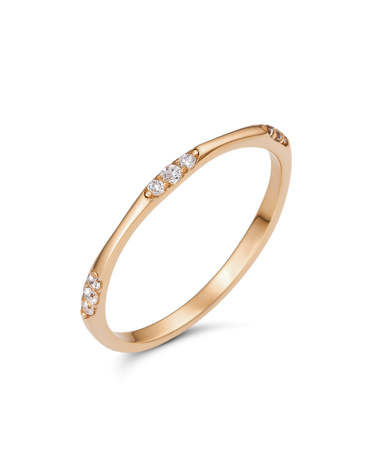 Kuldsõrmus tsirkoonidega