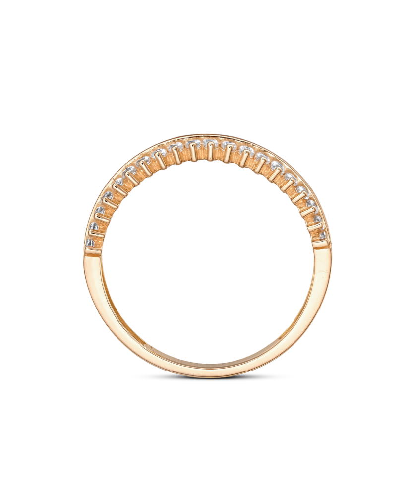 Kuldsõrmus tsirkoonidega