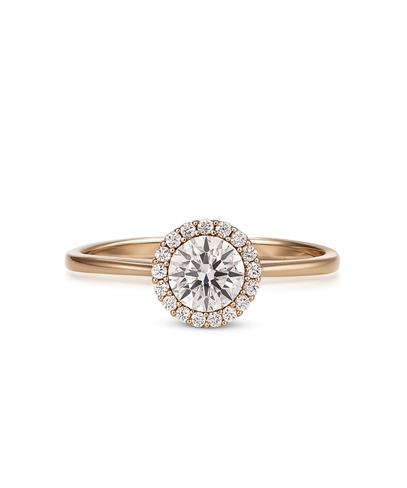 Золотое кольцо с цирконами