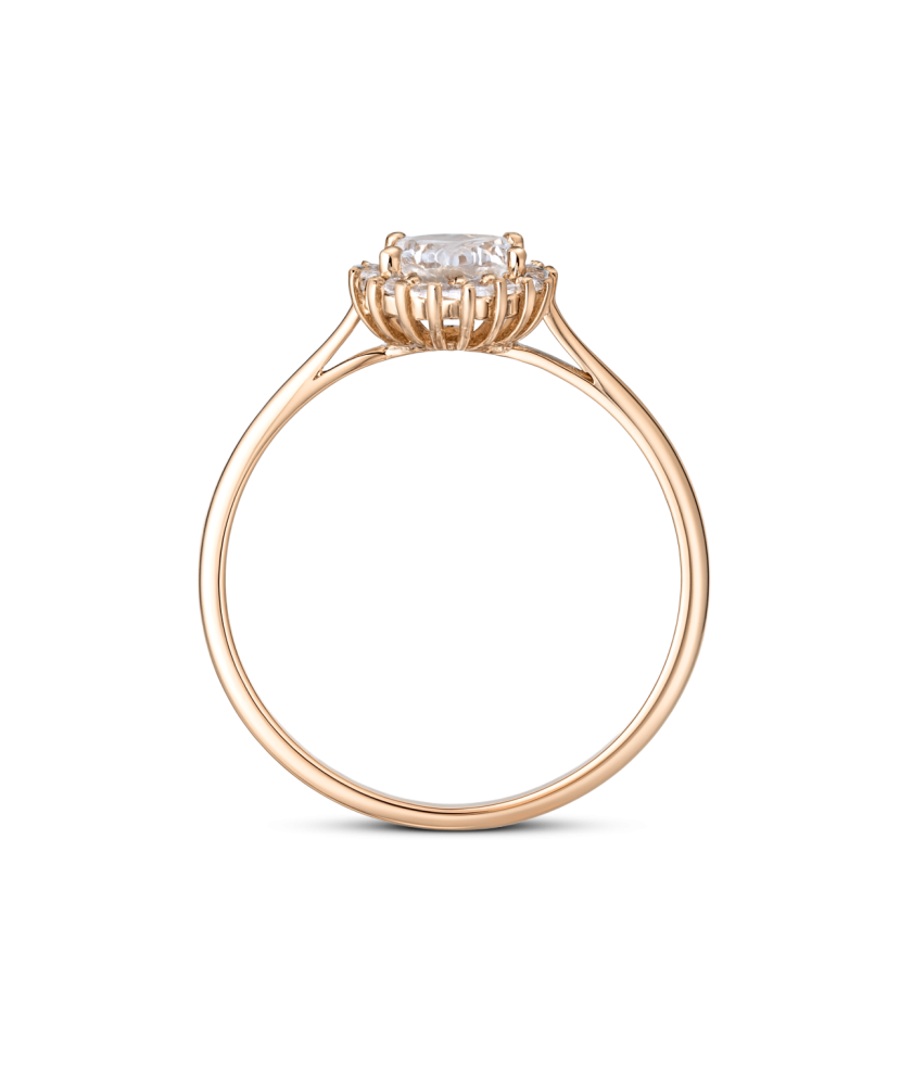 Kuldsõrmus tsirkoonidega