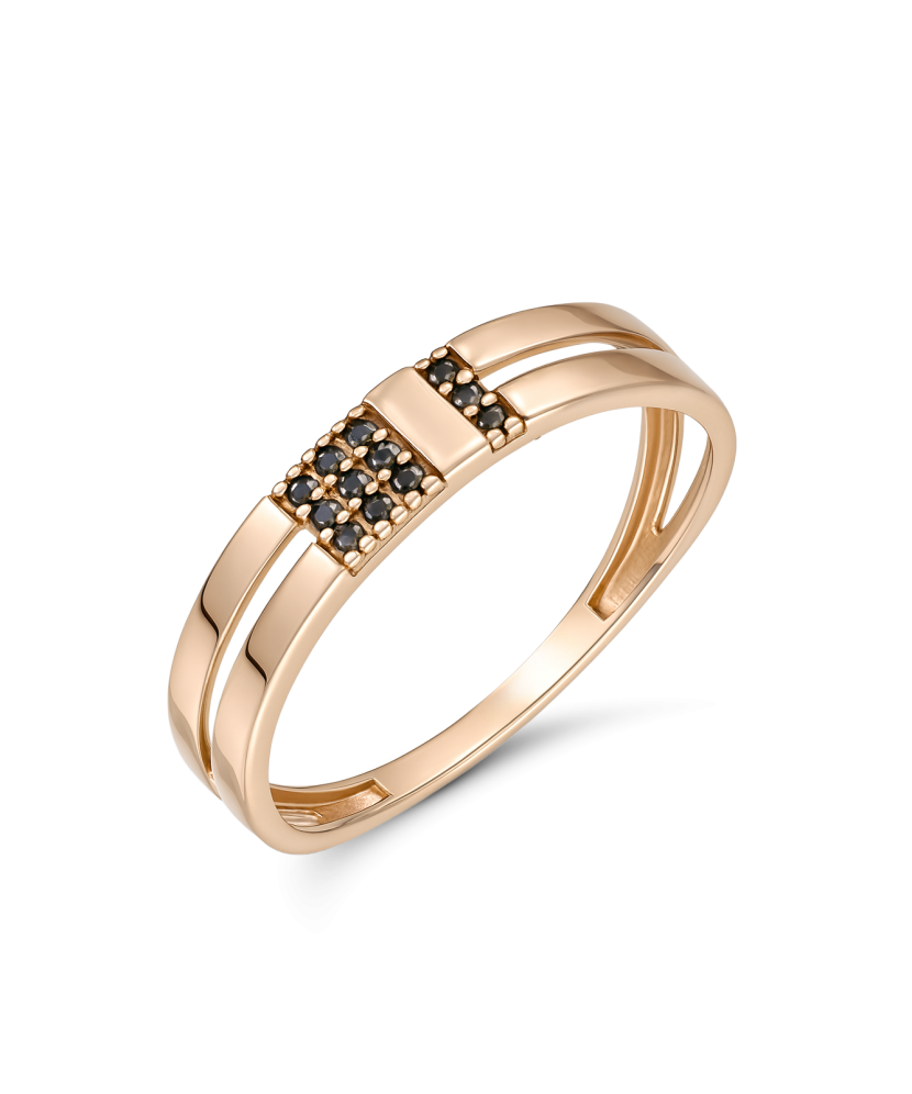 Золотое кольцо с цирконами