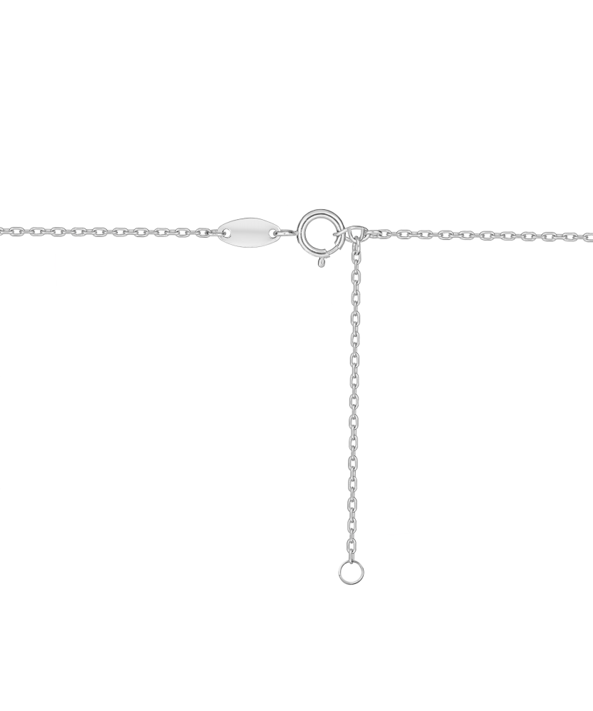 Valgest kullast kett ripatsiga