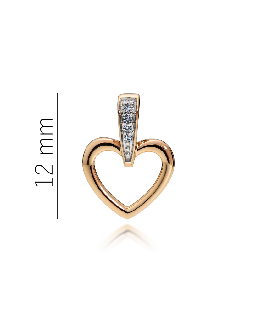 Kuldripats  teemanditega "südameke"