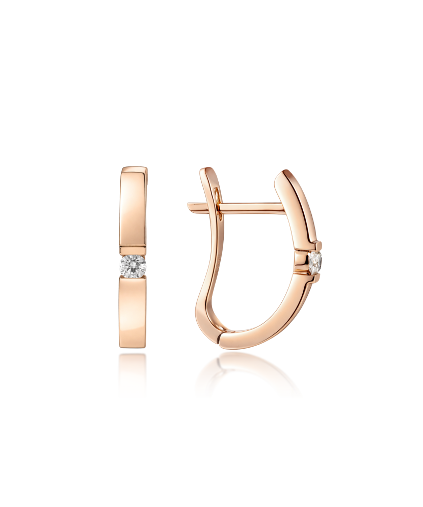 Kuldkõrvarõngad teemanditega