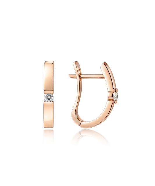 Kuldkõrvarõngad teemanditega