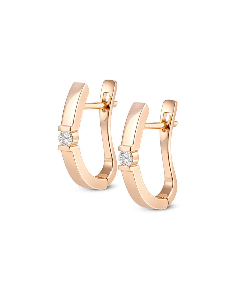 Kuldkõrvarõngad teemanditega