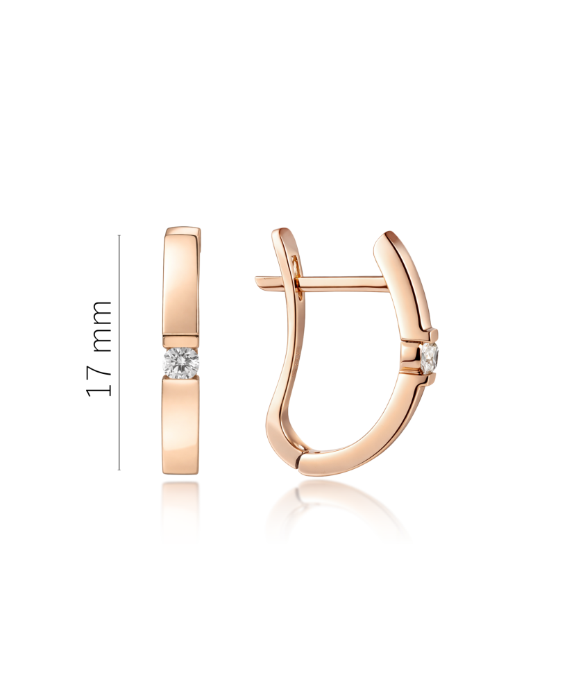 Kuldkõrvarõngad teemanditega