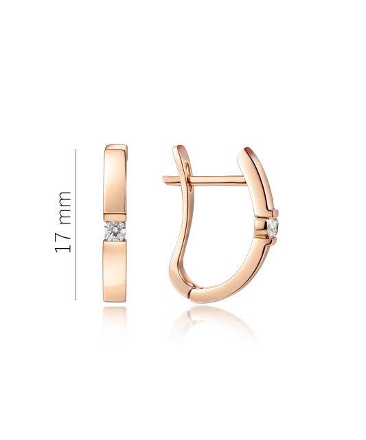 Kuldkõrvarõngad teemanditega